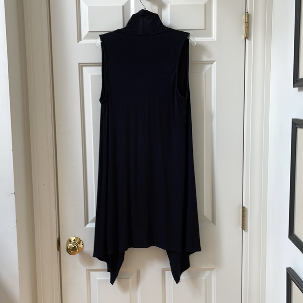 Inc Open Front Drape Long Line Transitional Vest … - image 2